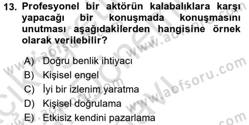 Sosyal Psikoloji 2 Dersi 2015 - 2016 Yılı (Final) Dönem Sonu Sınav Soruları 13. Soru