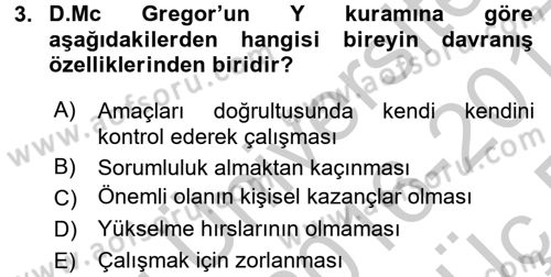 Sosyal Psikoloji 2 Dersi 2016 - 2017 Yılı 3 Ders Sınav Soruları 3. Soru