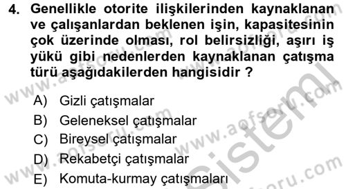 Sosyal Psikoloji 2 Dersi 2016 - 2017 Yılı (Vize) Ara Sınav Soruları 4. Soru