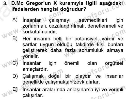 Sosyal Psikoloji 2 Dersi 2017 - 2018 Yılı 3 Ders Sınav Soruları 3. Soru