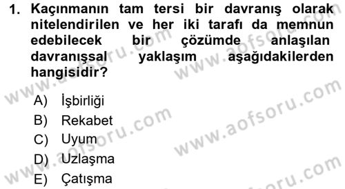 Sosyal Psikoloji 2 Dersi 2017 - 2018 Yılı (Vize) Ara Sınav Soruları 1. Soru