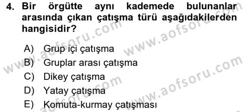 Sosyal Psikoloji 2 Dersi 2017 - 2018 Yılı (Vize) Ara Sınav Soruları 4. Soru