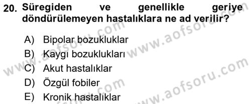 Sosyal Psikoloji 2 Dersi 2018 - 2019 Yılı 3 Ders Sınav Soruları 20. Soru