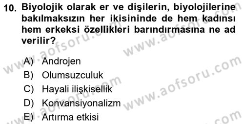 Sosyal Psikoloji 2 Dersi 2018 - 2019 Yılı (Final) Dönem Sonu Sınav Soruları 10. Soru