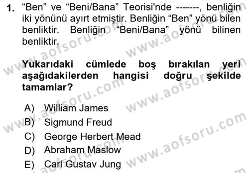 Sosyal Psikoloji 2 Dersi 2021 - 2022 Yılı Yaz Okulu Sınav Soruları 1. Soru