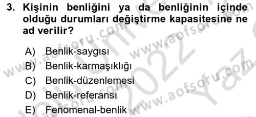 Sosyal Psikoloji 2 Dersi 2022 - 2023 Yılı Yaz Okulu Sınavı 3. Soru