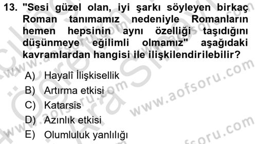 Sosyal Psikoloji 2 Dersi 2023 - 2024 Yılı (Vize) Ara Sınav Soruları 13. Soru