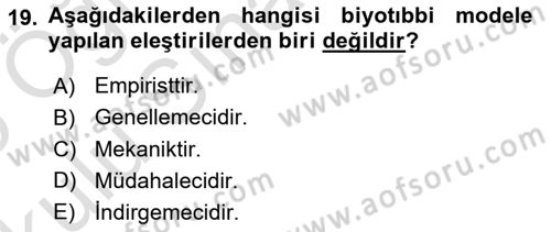 Sosyal Psikoloji 2 Dersi 2024 - 2025 Yılı Yaz Okulu Sınav Soruları 19. Soru