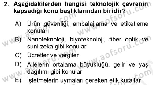 Pazarlama Yönetimi Dersi 2016 - 2017 Yılı (Final) Dönem Sonu Sınav Soruları 2. Soru