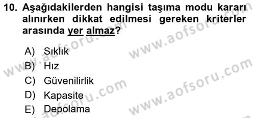 Pazarlama Yönetimi Dersi 2024 - 2025 Yılı (Final) Dönem Sonu Sınav Soruları 10. Soru