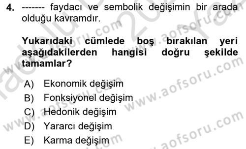 Pazarlama Yönetimi Dersi 2024 - 2025 Yılı Yaz Okulu Sınav Soruları 4. Soru