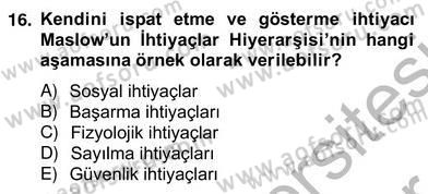 Pazarlama İlkeleri Dersi Ara Sınavı Deneme Sınav Soruları 16. Soru