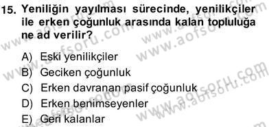 Pazarlama İlkeleri Dersi Ara Sınavı Deneme Sınav Soruları 15. Soru