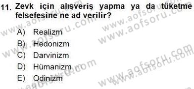 Pazarlama İlkeleri Dersi 2015 - 2016 Yılı (Vize) Ara Sınav Soruları 11. Soru