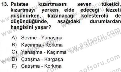Pazarlama İlkeleri Dersi Ara Sınavı Deneme Sınav Soruları 13. Soru