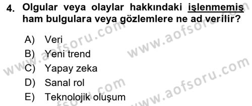 Pazarlama İlkeleri Dersi 2015 - 2016 Yılı (Final) Dönem Sonu Sınav Soruları 4. Soru