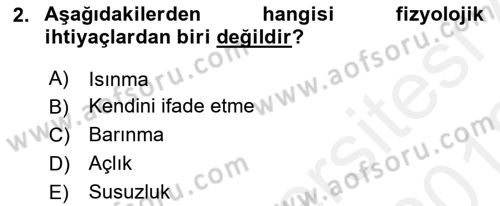 Pazarlama İlkeleri Dersi Ara Sınavı Deneme Sınav Soruları 2. Soru