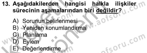 Bütünleşik Pazarlama İletişimi Dersi 2014 - 2015 Yılı (Vize) Ara Sınav Soruları 13. Soru
