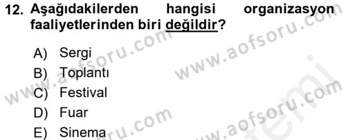 Bütünleşik Pazarlama İletişimi Dersi 2017 - 2018 Yılı (Vize) Ara Sınav Soruları 12. Soru