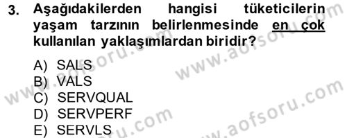 Sağlık Hizmetleri Pazarlaması Dersi 2012 - 2013 Yılı (Vize) Ara Sınavı 3. Soru