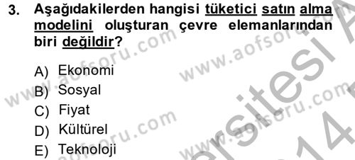 Sağlık Hizmetleri Pazarlaması Dersi 2013 - 2014 Yılı (Final) Dönem Sonu Sınav Soruları 3. Soru