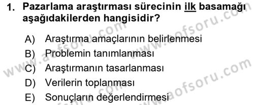 Sağlık Hizmetleri Pazarlaması Dersi 2016 - 2017 Yılı (Final) Dönem Sonu Sınav Soruları 1. Soru
