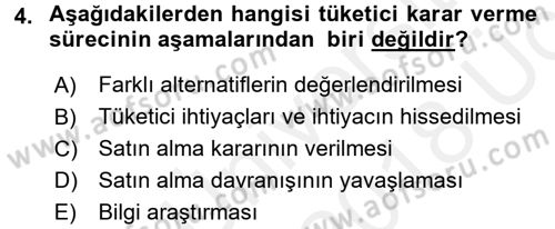 Sağlık Hizmetleri Pazarlaması Dersi 2017 - 2018 Yılı 3 Ders Sınav Soruları 4. Soru
