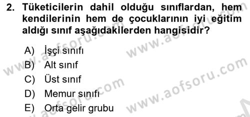 Sağlık Hizmetleri Pazarlaması Dersi 2021 - 2022 Yılı (Final) Dönem Sonu Sınavı 2. Soru