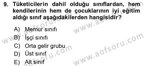 Sağlık Hizmetleri Pazarlaması Dersi 2023 - 2024 Yılı (Vize) Ara Sınav Soruları 9. Soru