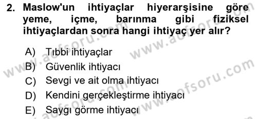 Sağlık Hizmetleri Pazarlaması Dersi 2023 - 2024 Yılı (Final) Dönem Sonu Sınav Soruları 2. Soru