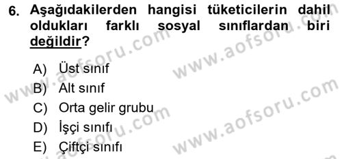 Sağlık Hizmetleri Pazarlaması Dersi 2023 - 2024 Yılı Yaz Okulu Sınav Soruları 6. Soru