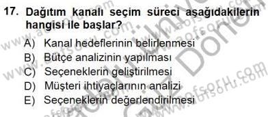 Spor Pazarlaması Dersi 2012 - 2013 Yılı (Final) Dönem Sonu Sınav Soruları 17. Soru