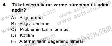 Spor Pazarlaması Dersi 2012 - 2013 Yılı (Final) Dönem Sonu Sınav Soruları 9. Soru