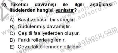 Spor Pazarlaması Dersi Ara Sınavı Deneme Sınav Soruları 10. Soru