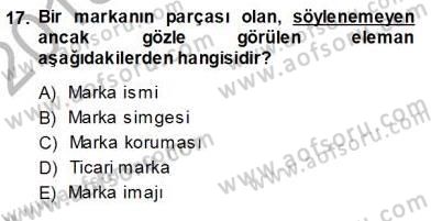 Spor Pazarlaması Dersi Ara Sınavı Deneme Sınav Soruları 17. Soru