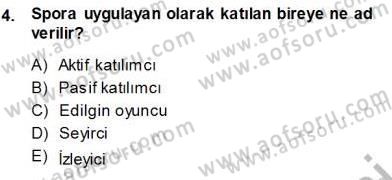 Spor Pazarlaması Dersi Ara Sınavı Deneme Sınav Soruları 4. Soru