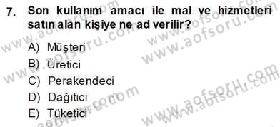 Spor Pazarlaması Dersi Ara Sınavı Deneme Sınav Soruları 7. Soru