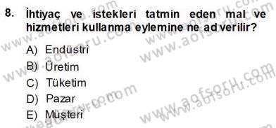 Spor Pazarlaması Dersi Ara Sınavı Deneme Sınav Soruları 8. Soru