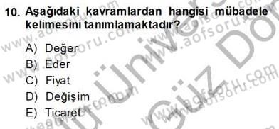 Spor Pazarlaması Dersi 2013 - 2014 Yılı (Final) Dönem Sonu Sınav Soruları 10. Soru