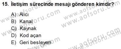 Spor Pazarlaması Dersi 2013 - 2014 Yılı (Final) Dönem Sonu Sınav Soruları 15. Soru