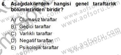 Spor Pazarlaması Dersi 2013 - 2014 Yılı (Final) Dönem Sonu Sınav Soruları 6. Soru