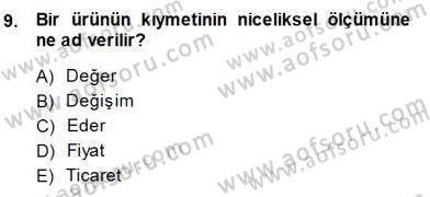 Spor Pazarlaması Dersi 2013 - 2014 Yılı (Final) Dönem Sonu Sınav Soruları 9. Soru