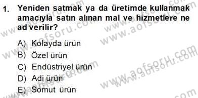 Spor Pazarlaması Dersi Ara Sınavı Deneme Sınav Soruları 1. Soru