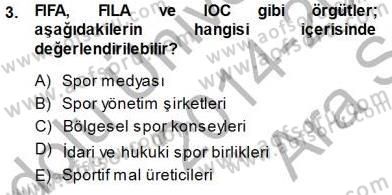 Spor Pazarlaması Dersi Ara Sınavı Deneme Sınav Soruları 3. Soru