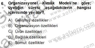 Spor Pazarlaması Dersi 2014 - 2015 Yılı (Vize) Ara Sınav Soruları 6. Soru