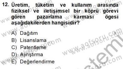 Spor Pazarlaması Dersi 2014 - 2015 Yılı (Final) Dönem Sonu Sınav Soruları 12. Soru