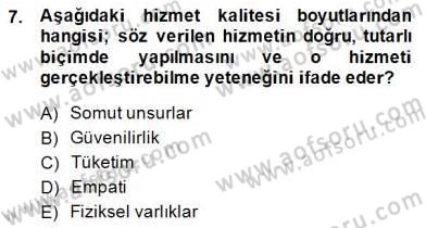 Spor Pazarlaması Dersi 2014 - 2015 Yılı (Final) Dönem Sonu Sınav Soruları 7. Soru