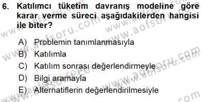 Spor Pazarlaması Dersi Ara Sınavı Deneme Sınav Soruları 6. Soru