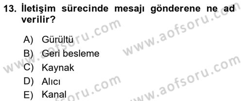 Spor Pazarlaması Dersi 2017 - 2018 Yılı 3 Ders Sınav Soruları 13. Soru