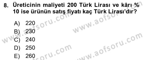 Spor Pazarlaması Dersi 2017 - 2018 Yılı 3 Ders Sınav Soruları 8. Soru
